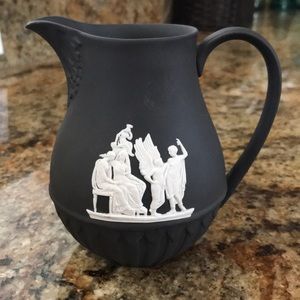 Black Wedgewood creamer